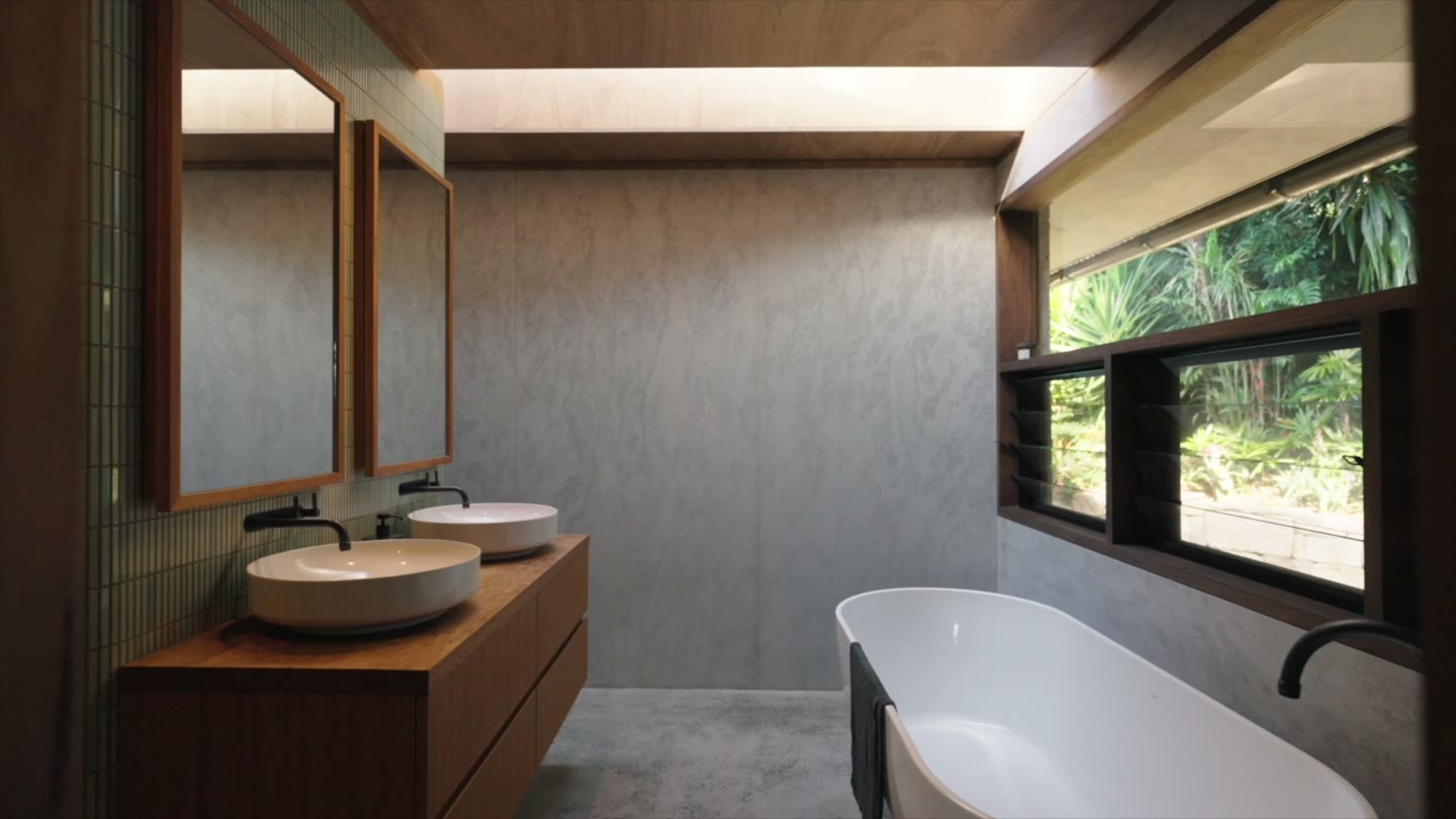 A PCM Projects home at dusk